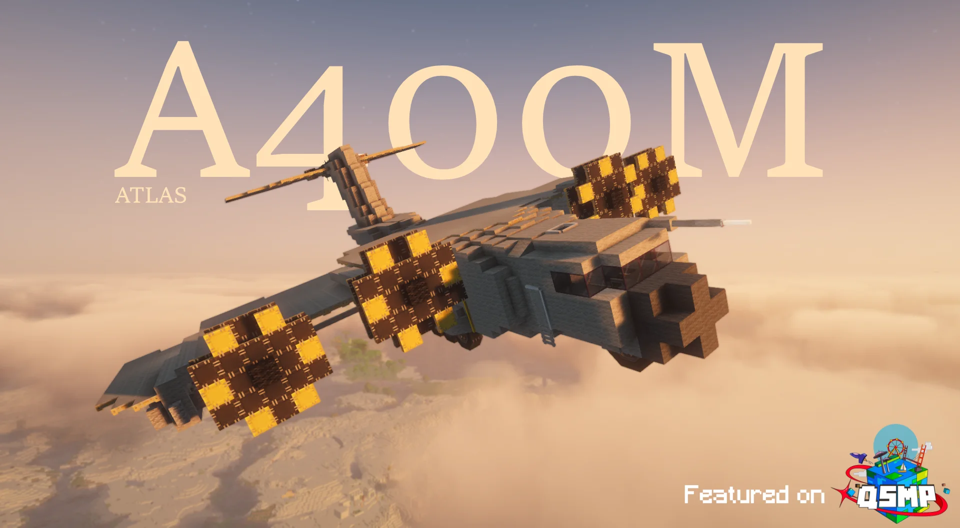 Ảnh xem trước A400M ATLAS Full-scale (1:1) với các chi tiết chính như độ cân thân, dáng đáp, khoảng hở đuôi hoặc rotor, phía điều khiển và khoảng trống quanh bãi đáp.