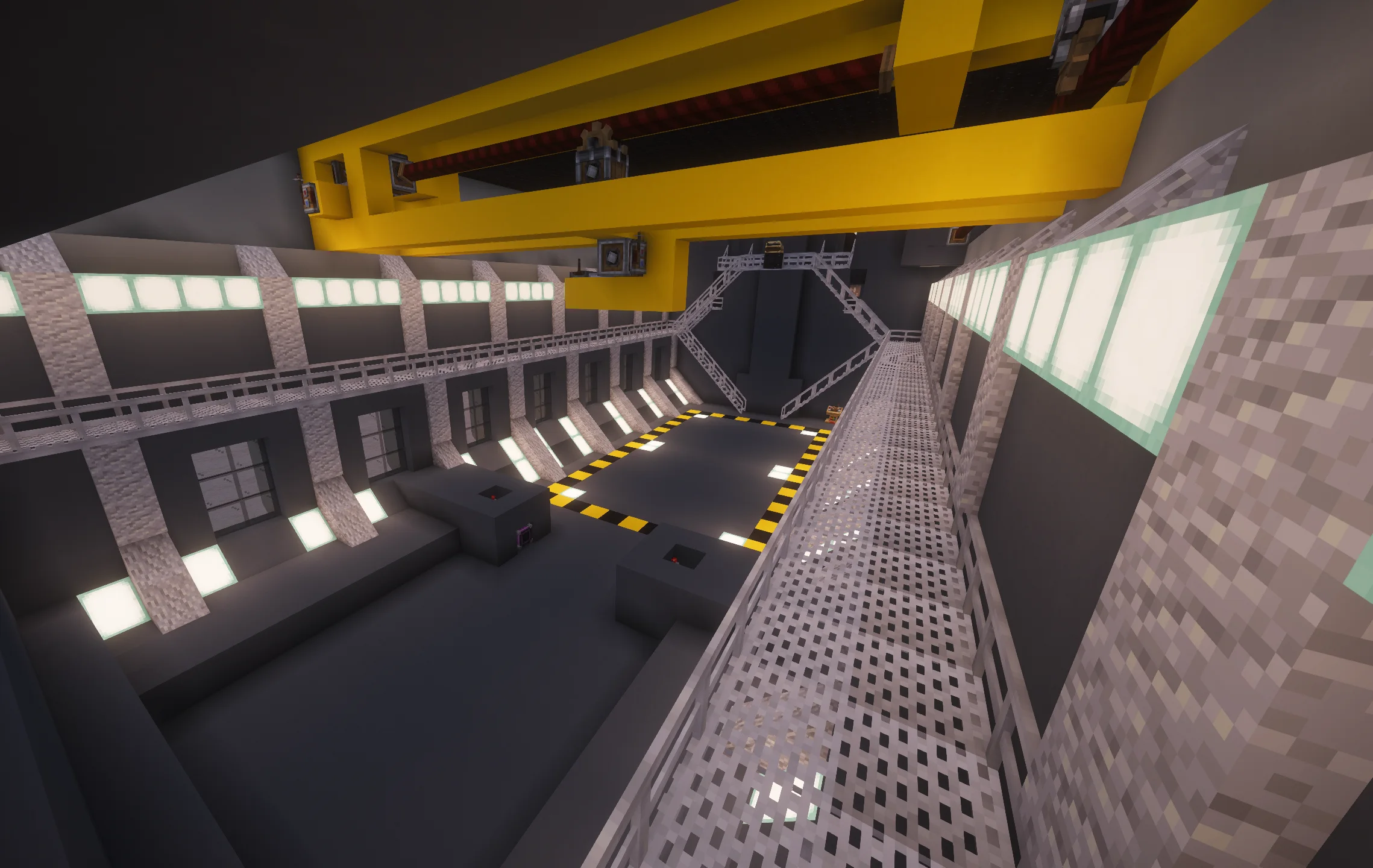 Atlas Super Carrier V1 with Black Envelope, Light Gray Concrete, Gray Concrete, Copycat Slope, Copycat Slope Layer, Levitite, Smooth Quartz Stairs, and Black Concrete, visible proportions, and a 67 x 38 x 150 schematic footprint.