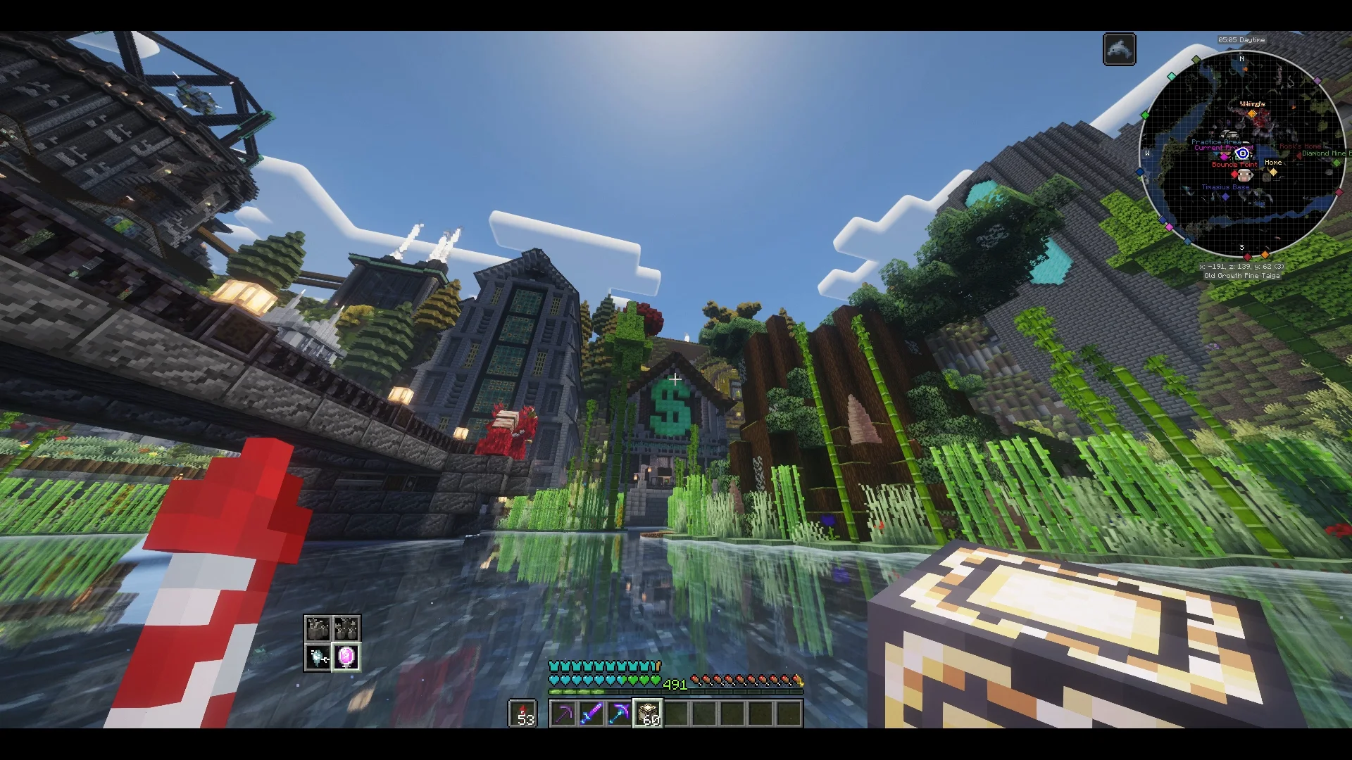 Auto Emerald Farm with Blackstone, Peat Dirt, Shingle, Stone, Stone Bricks, Iron Bars, Darkstone, and Spiraled Stone, visible proportions, and a 19 x 26 x 21 schematic footprint.