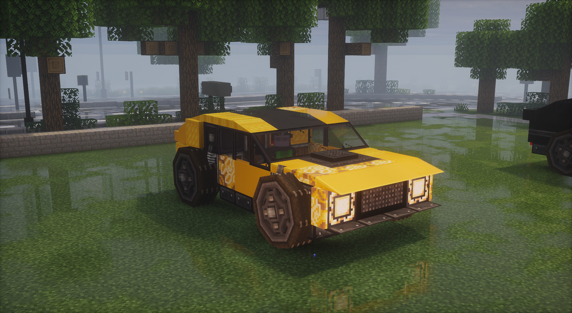 Compact Aeronautics car with a low body, small wheelbase, cockpit detail, off-road hardware, and modded mechanical trim.