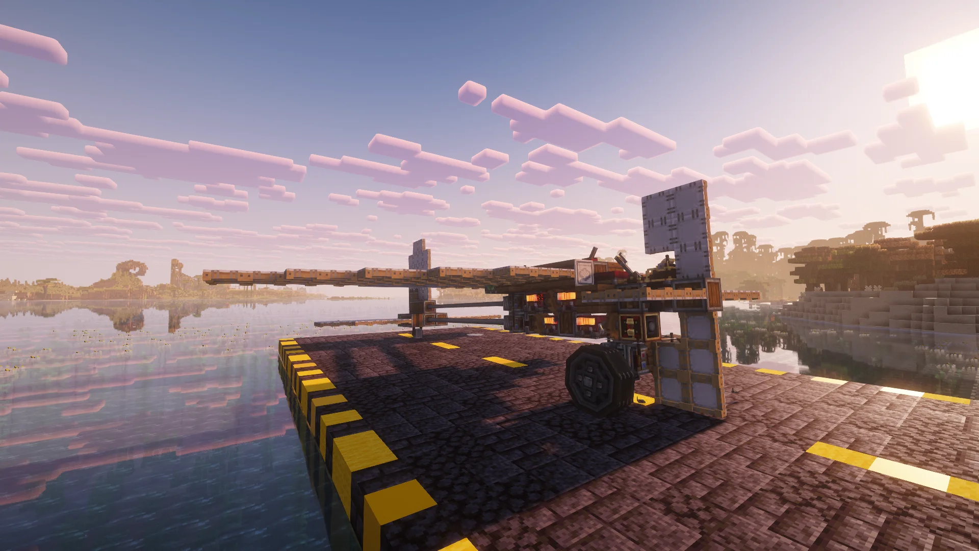 Create Aeronautics: Simple Plane with White Sail, White Symmetric Sail, Shaft, Spruce Planks, Redstone Link, Andesite Encased Cogwheel, Encased Chain Drive, and Red Portable Engine, visible proportions, and a 25 x 9 x 24 schematic footprint.