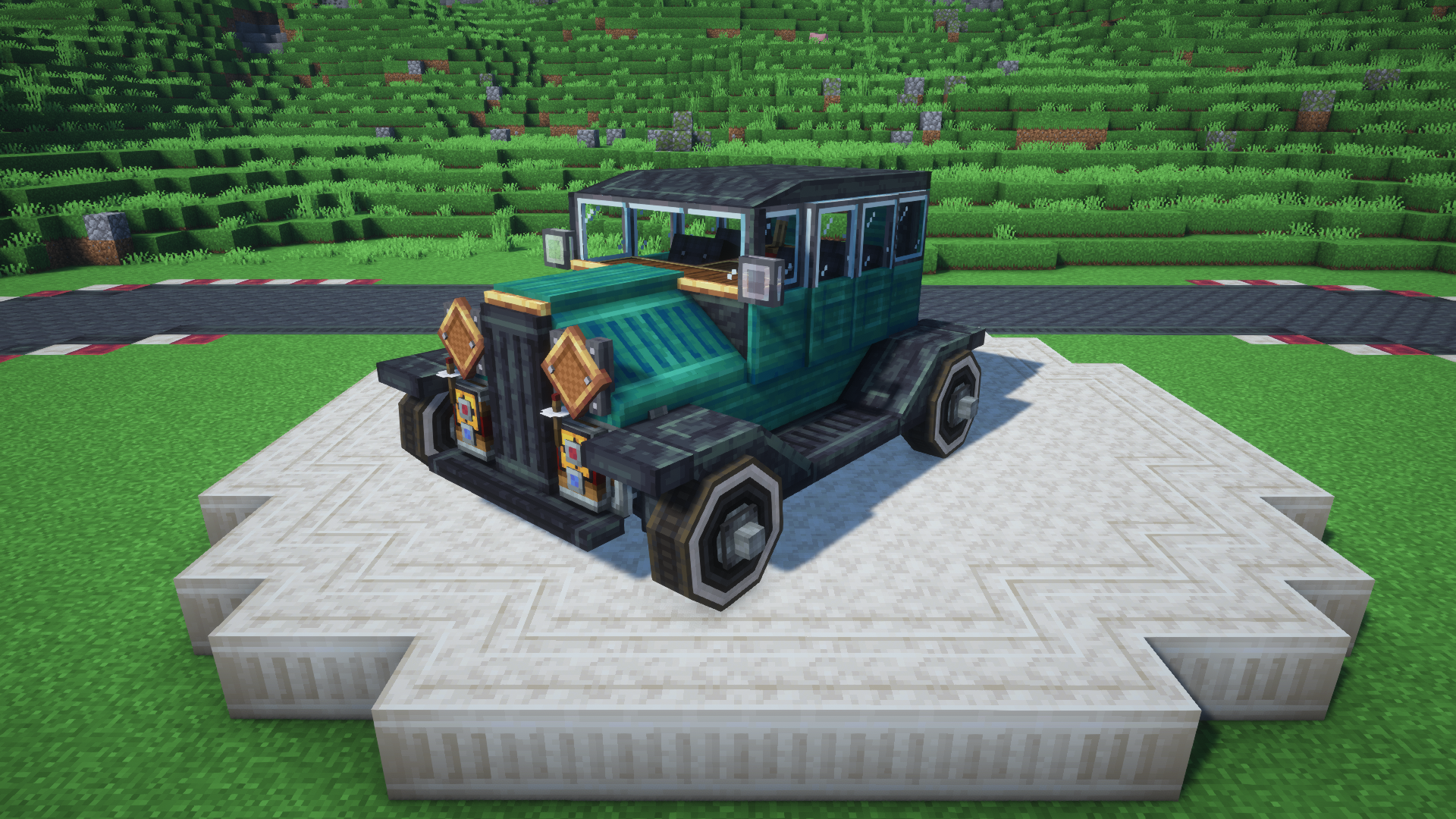 Small Model T style road car with compact cabin, narrow wheelbase, vintage body shape, and Create Offroad details.