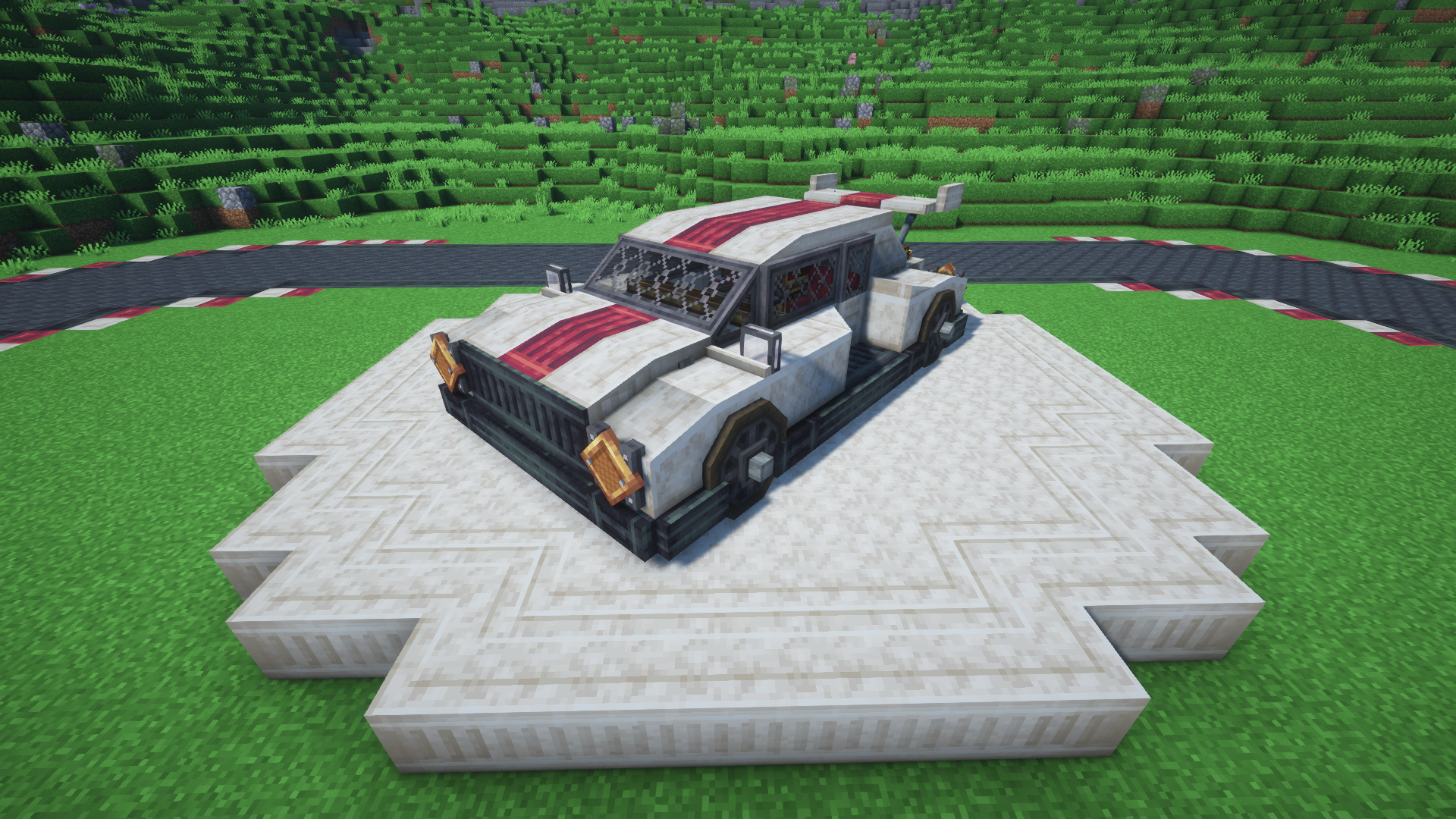 Small sport car with a low road body, compact cabin, short wheelbase, bright trim, and Create Offroad components.