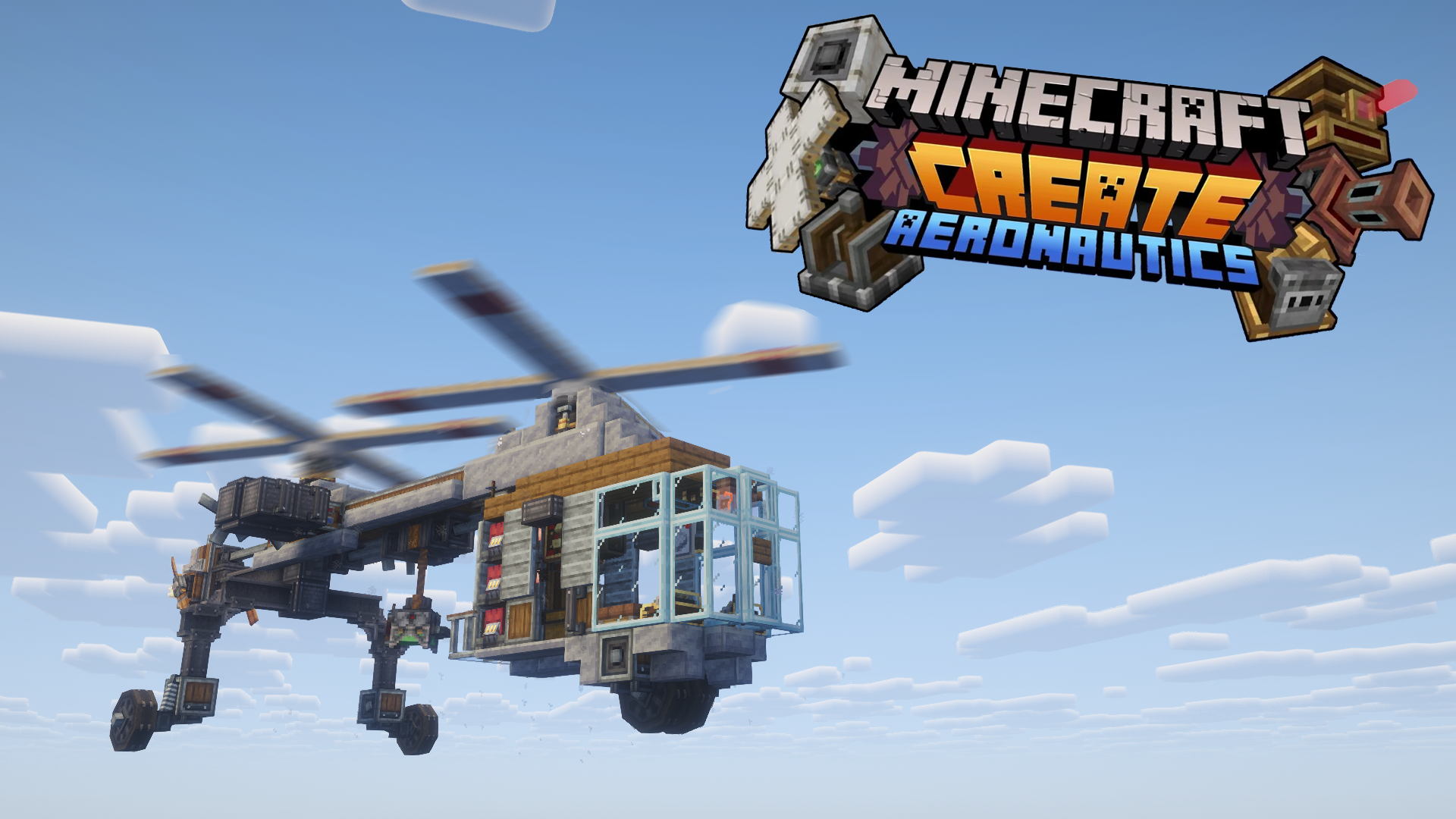 Sikorsky cargo helicopter with a long fuselage, top rotor, tail boom, landing supports, and Aeronautics transport detail.