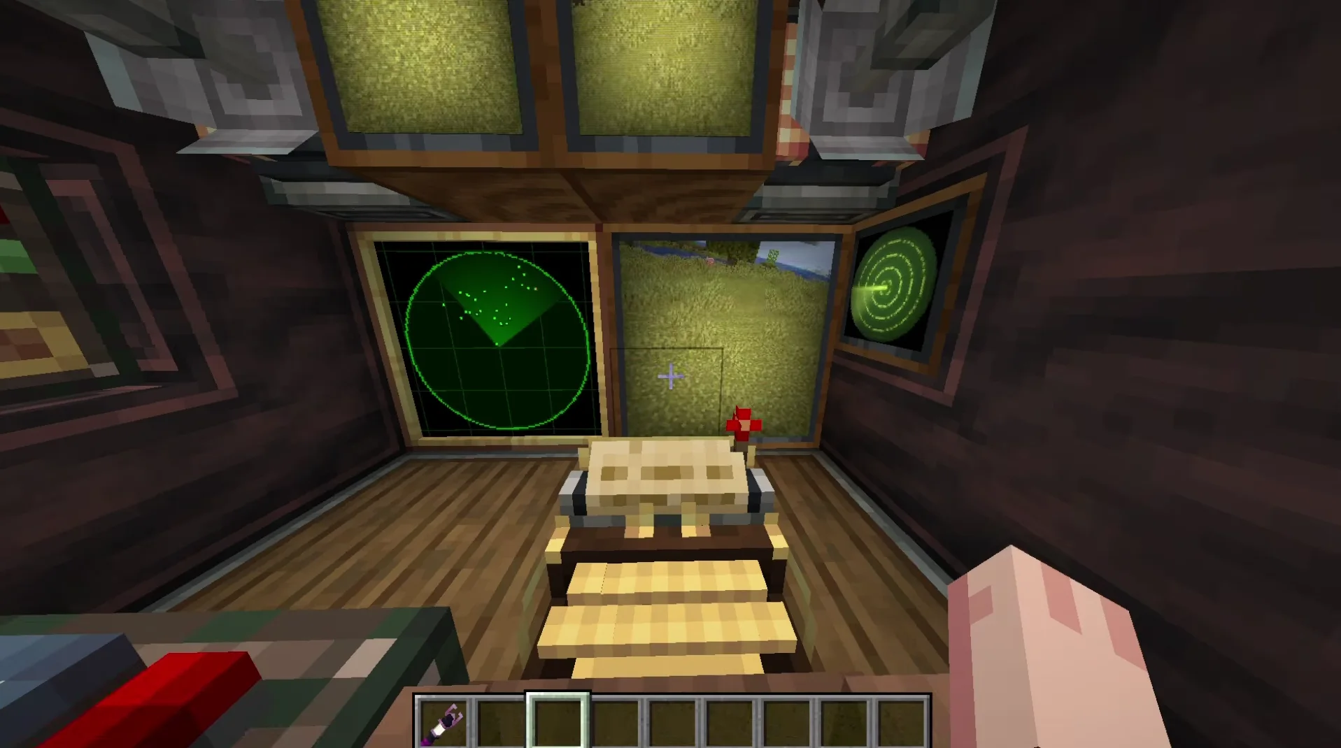 Small Aeronautics Recon Drone with Gearbox, Redstone Link, Smart Propeller, Belt, Viewfinder, Directional Gearshift, Andesite Propeller, and Spruce Slab, visible proportions, and a 4 x 3 x 6 schematic footprint.
