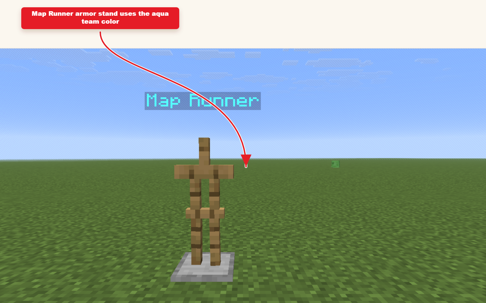Zrzut ekranu Minecraft z gry przedstawiający ustawienie drużyny dla wyników kolorowych nazw.